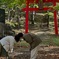 長老神社にて