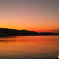 志度湾の夕焼け