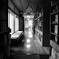 背に陽を受けて読書