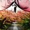参道を彩る紅葉