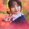 紅葉に囲まれて