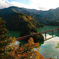 大井川鉄道紅葉の湖上駅（2024）