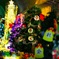 A row of Christmas trees