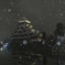 雪の舞う松本城-4