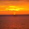 夕日に染まる海(2)