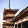 早朝の清水寺。 AI削除使用。