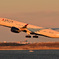 夕焼けのA350　