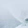 排雪中のラッセル車！