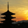京都の夕暮れ