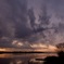 冬の手賀沼夕景