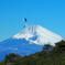 富士山とパラグライダー