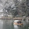 雪景色と屋形船 #1