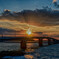 寒波襲来時の夕暮れ