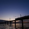 夕暮れの北浦橋梁