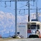 立山連峰劔岳と路面電車