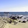 静かな海岸の散策