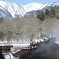 湯元から白根を望む