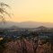 奈良盆地　大和三山の夕暮れ