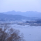 煙る朝