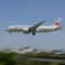 千里川土手のJAL B787-8