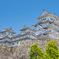晴天の白鷺城