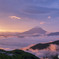 雲海と朝焼け