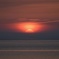 初夏　日本海の夕日