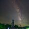 人麻呂像との夜