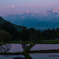 夜明けの月
