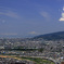飛行機と空と六甲山