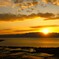 比良連峰の夕焼け