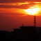 鉄塔の夕景