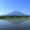 冠雪残る逆さ羊蹄