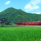 新野駅前にて
