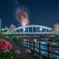 開運橋　花火
