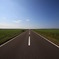 北の直線道路
