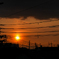 ある日の夕日