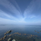 拡がる雲、空、海
