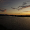 夕陽の茨戸川