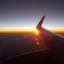 飛行機からのサンライズ