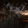 奈良県桜井市　栗原川沿いの夕暮れ