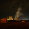 Factory and Camp site at night