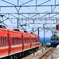 海が迫る駅