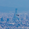 大阪上空のヘリ