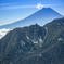 富士をバックに鳳凰山