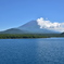 本栖湖にて。