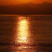 海峡の夕景