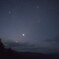 金星と雲間から見える木星