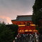 夕映え鶴岡八幡宮