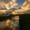 新別府川の夕焼け - ①